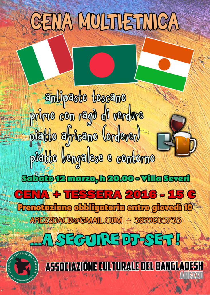 Sabato la cena dell’ Associazione del Bangladesh: un 2016 ricco di attività e servizi