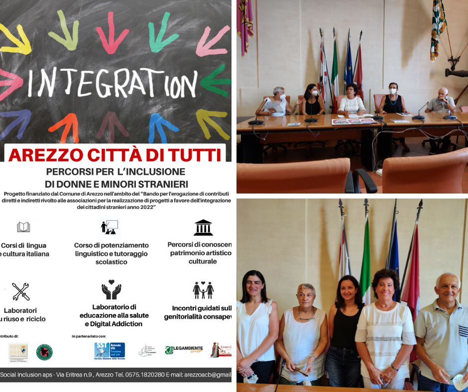 “Arezzo Città di Tuttti”, il progetto di ACB Social Inclusion è risultato vincitore del primo posto del Bando Integrazione 2022 del Comune di Arezzo
